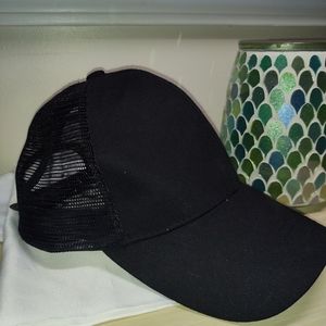 Baseball Style Hats Women's Ponytail